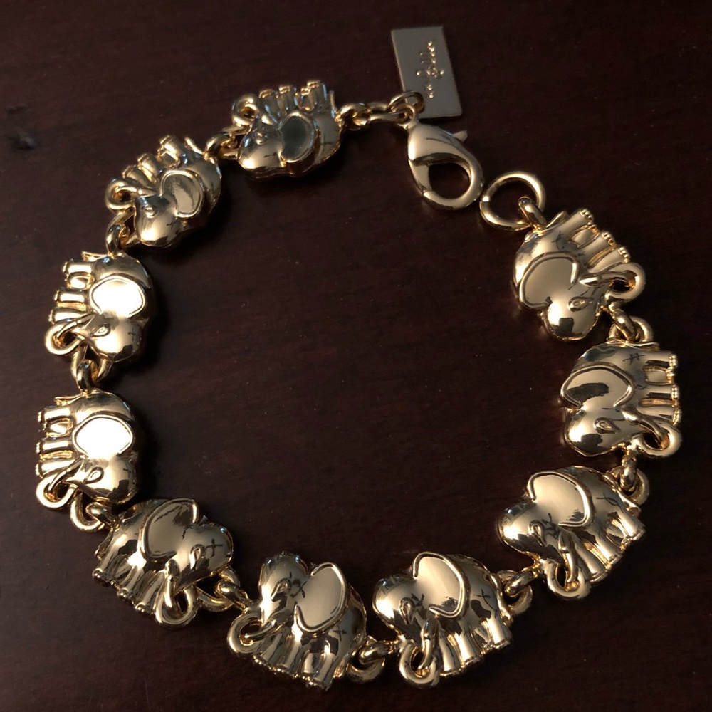 Gold Elephant Lilly Pulitzer bracelet